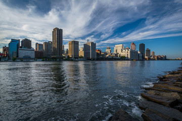 View of the Midtown Manhattan skyline, from Roosevelt Island, Ne