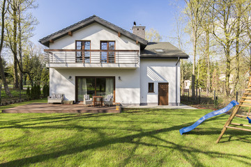 Yard designed for kids