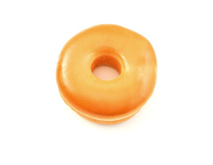 Fototapeta na wymiar butter donut on white background