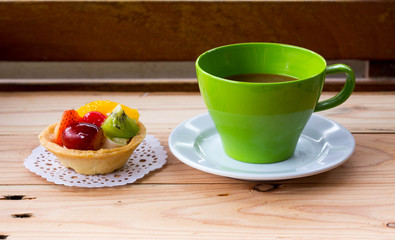 Coffee and Fruit pie