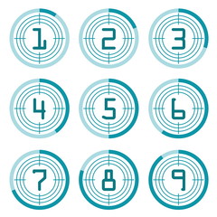 Obraz premium numbers and status download and upload