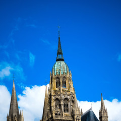 antique church building in paris,Europe