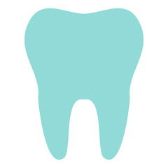 Tooth icon isolated on background. Modern flat pictogram, busine