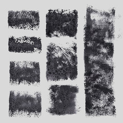 Watercolor circle shape design elements