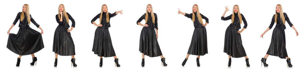 Naklejka premium Composite photo of woman in various poses