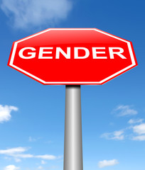 Gender sign concept.