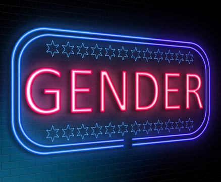 Gender sign concept.