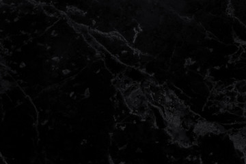 Fototapeta na wymiar Black marble natural pattern for background