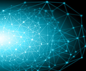 Best Internet Concept of global business.Technological background. Rays symbols Wi-Fi, of the Internet, television, mobile and satellite communications