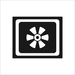 Bank safe simple icon on background