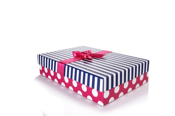 Giftboxes isolated on the white background