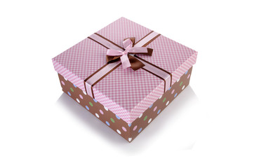 Giftboxes isolated on the white background
