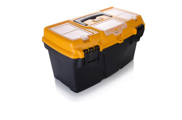 Toolkit box isolated on the white background