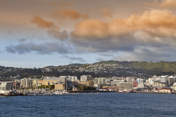 Wellington waterfront, north island of New Zealand