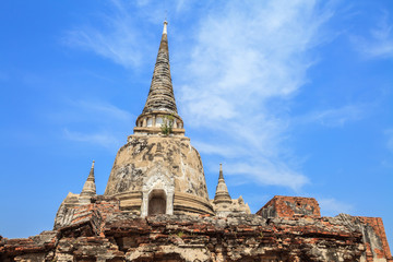 Fototapeta premium Pagoda and Stupa temple in ancient city