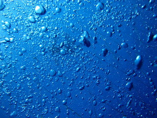 Bubbles in water under the ocean