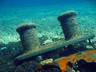 Shipwreck with in the ocean