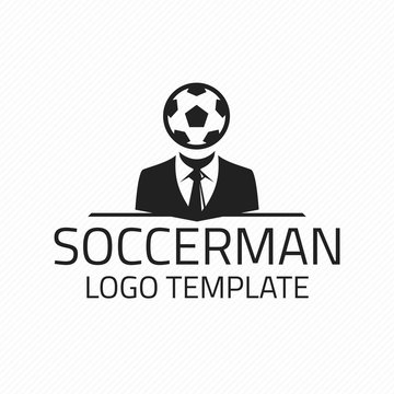 Soccerman logo template