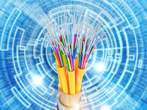 binary code and optical fiber