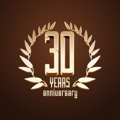 30 years anniversary vector logo
