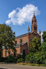 Naklejka premium Kirche St. Marien am Behnitz im ältesten Viertel Spandaus