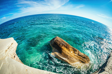 A view of a sea shore at Agios Georgios Alamanou. Limassol Distr