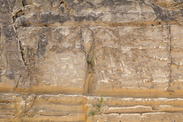Weathered Limestone City Walls of Valletta