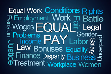 Obraz premium Equal Pay Word Cloud
