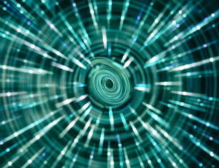 Horizontal space teleport swirl abstraction background