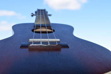 Uke Close up 2 / Close up photo of a ukulele body.