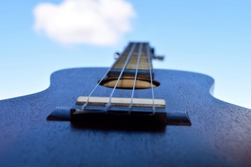 Uke Close up / Close up photo of a ukulele body.