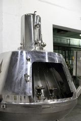 View of old filling machine bottle