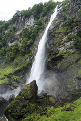 Waterfall of Foroglio in Val Bavona, Switzerland 
