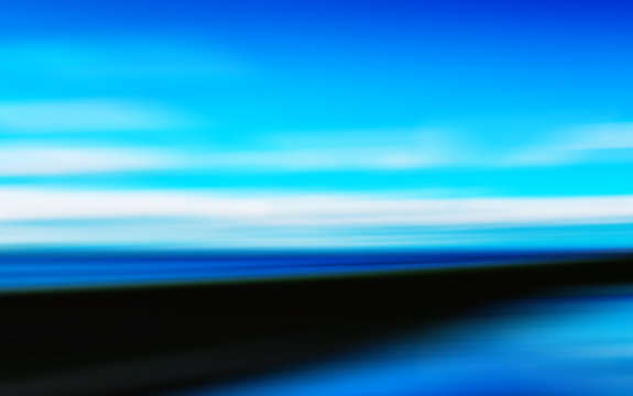 Blue quay abstrcation
