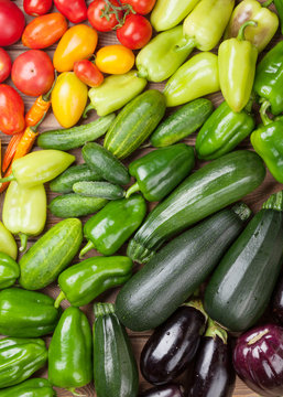 Fototapeta Fresh farmers garden vegetables