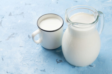 Milk jug and cup