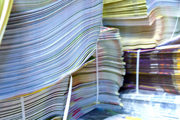 Zeitungen aus der Offset Druckerei – Papierrecycling