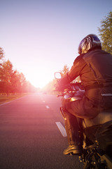 Fototapeta na wymiar Motorcycle journey.
