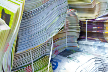 Zeitungen aus der Offset Druckerei – Papierrecycling