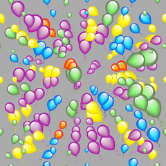 Birthday Background with Ballons