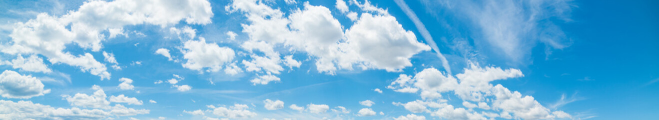 Naklejka na ściany i meble panoramic cloudscape in the summertime