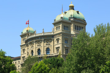 Fototapeta na wymiar Federal Parliament Building in Bern