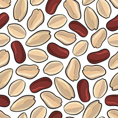 peanuts seamless background