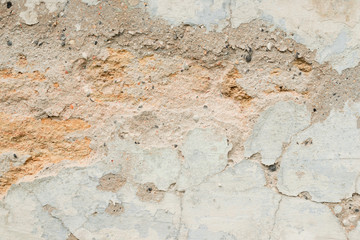 Wall fragment with scratches and cracks 