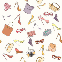 Seamless bag pattern