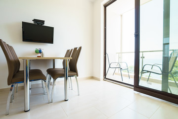 Interior of a  kitchen in a guest house