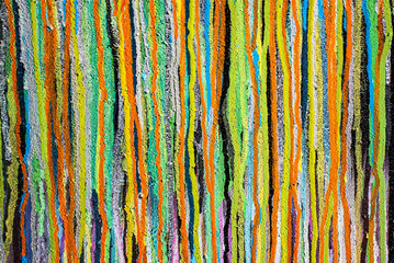 multicolors streaks on the wall