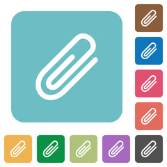 Obraz premium Flat attachment icons