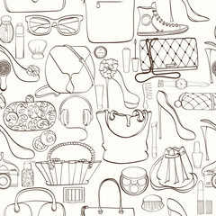 Fashion cosmetic pattern