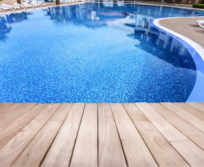 Obraz premium Outdoor resort pool.